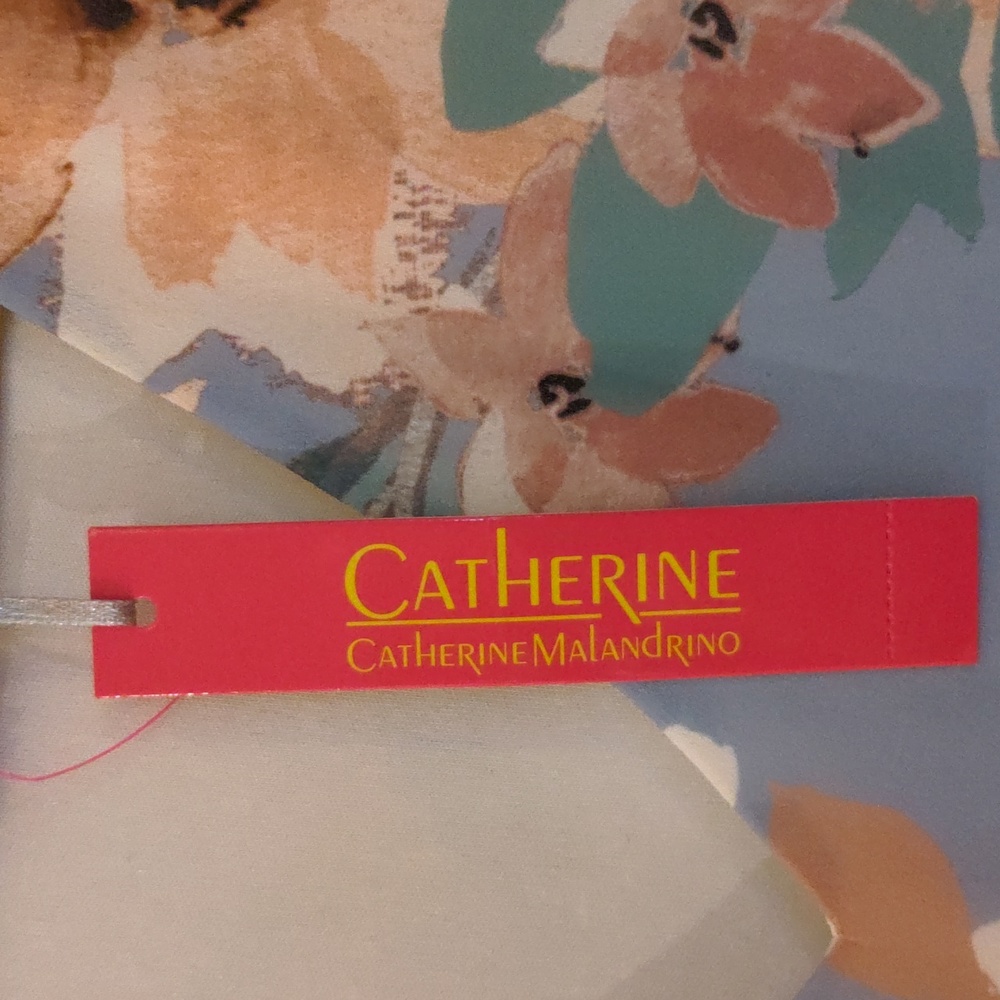 NWOT! Catherine Malandrino Babs Mustique Dress Light Blue Floral M 🔥HP 6-4-24 - Picture 6 of 9